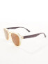 Фото #7 товара AJ Morgan round hex sunglasses in cream