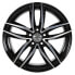 GMP Vulcano black polished 8x18 ET45 - LK5/112 ML66.5