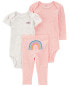 Фото #6 товара Baby 3-Piece Rainbow Little Character Set 12M