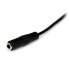 StarTech.com 1m Slim 3.5mm Stereo Extension Audio Cable - M/F - 3.5mm - Male - 3.5mm - Female - 1 m - Black