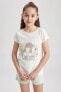 Kız Çocuk Baskılı Kısa Kollu Pijama Takımı A1363a823sm