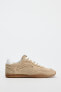 SOFT SPLIT LEATHER TRAINERS