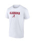 Фото #3 товара Men's White Alabama Crimson Tide Game Day 2-Hit T-shirt