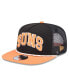 Фото #2 товара Men's Black/Orange Phoenix Suns Throwback Team Arch Golfer Snapback Hat