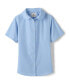 ფოტო #1 პროდუქტის Big Girls School Uniform Short Sleeve Peter Pan Collar Broadcloth Shirt