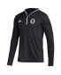 Men's Black Boston Bruins Team Long Sleeve Quarter-Zip Hoodie T-shirt