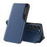 Фото #1 товара Etui pokrowiec do Samsung S24 z klapką i podstawką Eco Leather View Case niebieskie