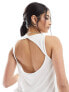 Фото #1 товара Armani EA7 centre logo mesh shoulder racer vest in white