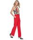 ფოტო #3 პროდუქტის Women's Mid-Rise Wide-Leg Pants