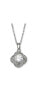 Cubic Zirconia Love Knot Pendant Necklace, 18" + 2" extender, Created for Macy's