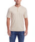 ფოტო #1 პროდუქტის Men's Short Sleeve Sueded Microstripe Henley Shirt