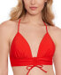 Фото #1 товара Women's V-Neck Lace-Up-Back Midkini Top, Created for Macy's