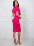 Фото #6 товара Женское трикотажное платье облегающее в глубоким вырезом декольте Factory Price черный