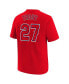 Big Boys Mike Trout Red Los Angeles Angels Home Player Name and Number T-Shirt