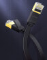 Фото #16 товара Płaski patchcord kabel przewód sieciowy LAN STP RJ45 Cat 7 10Gbps 10m czarny