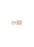 ფოტო #5 პროდუქტის Princess Cut Cubic Zirconia + Pearl Toi et Moi Ring