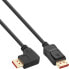 Фото #1 товара InLine DisplayPort 1.4 cable - 8K4K - right angled - black/gold - 3m