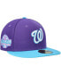 Men's Purple Washington Nationals Vice 59FIFTY Fitted Hat 7 1/4 - фото #2