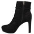 Nine West Gripe Round Toe Platform Booties Womens Black Casual Boots GRIPE-001