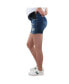 ფოტო #2 პროდუქტის Med Wash Destructed Raw Hem Shorts with Belly Band