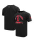 Фото #1 товара Men's Black Distressed Ohio State Buckeyes Classic Stacked Logo T-shirt