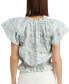 ფოტო #1 პროდუქტის Women's Egret Flutter-Sleeve Top
