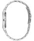 Фото #2 товара Men's Diamond-Accent Stainless Steel Bracelet Watch 40mm
