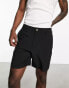 Фото #6 товара Hollister 7inch flat front chino shorts in black