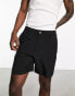 Фото #3 товара Hollister 7inch flat front chino shorts in black