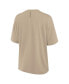 ფოტო #3 პროდუქტის Women's Khaki Houston Astros Elements Oversized T-Shirt