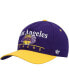 Фото #1 товара Men's Purple, Gold Los Angeles Lakers Super Hitch Adjustable Hat