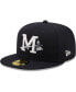 ფოტო #1 პროდუქტის Men's Navy Mississippi Braves Authentic Collection 59FIFTY Fitted Hat