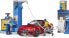 Фото #11 товара bruder 62111 - Bworld Petrol Station with Petrol Pump, Charging Station E-Cars, Roadster, Driver, Wash Area, Tankwart - 1:16 Play Set Car Washing System Car Racing Car Toy Car