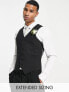 Фото #1 товара Noak 'Camden' skinny premium fabric suit waistcoat in black with stretch