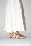 Фото #8 товара Длинная юбка с вышивкой — zw collection ZARA