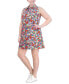 Фото #3 товара Plus Size Printed Sleeveless Shift Dress