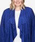 Фото #4 товара Plus Size Downtown Vibe Suede Long Sleeve Jacket