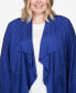 Plus Size Downtown Vibe Suede Long Sleeve Jacket