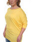 Фото #3 товара Plus Size Bat Sleeve Tunic Top