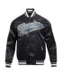 Фото #4 товара Варсити-куртка Pro Standard для мужчин черного цвета Milwaukee Bucks Script Tail Full-Snap.