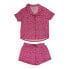 GAP Women's 2-Piece Short Sleeve Notch Collar Top & Short Sleep Set