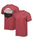 Фото #2 товара Men's Crimson Saint Joseph's Hawks Landscape Shield T-shirt