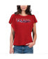 Фото #1 товара Women's Red Philadelphia Phillies Crowd Wave T-shirt