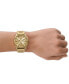 Men's Framed Chronograph Gold-Tone Stainless Steel Watch 44mm