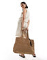 & Other Stories oversized straw tote bag in beige