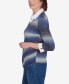 Petite Classics Chevron Ombre Woven Sweater