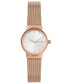 Фото #1 товара Часы Skagen Freja Rose Gold Tone Mesh 26mm