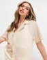 Фото #1 товара Puma organza mesh shirt in beige - exclusive to ASOS