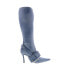 Diesel D-Venus WB Y03039-P0231-T6182 Womens Blue Leather Knee High Boots