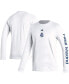 Фото #1 товара Men's White Real Madrid Team Crest Long Sleeve T-shirt